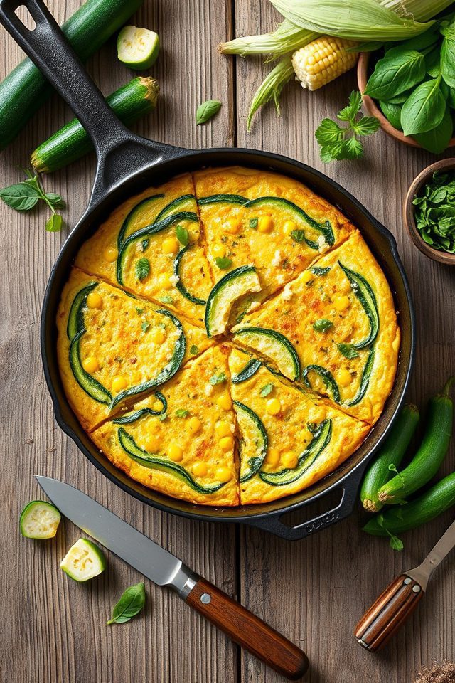 egg based vegetable breakfast dish