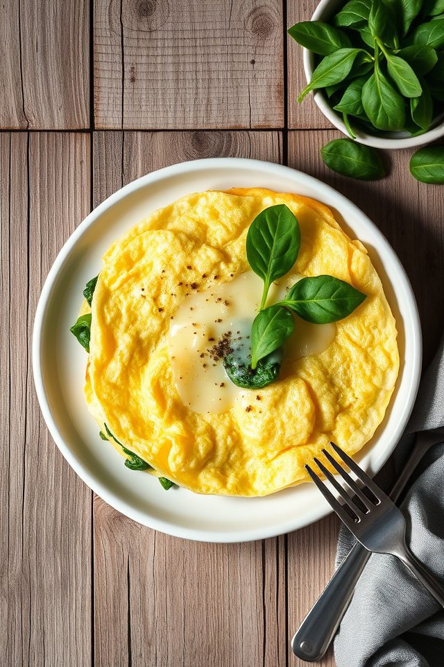 egg white spinach cheese