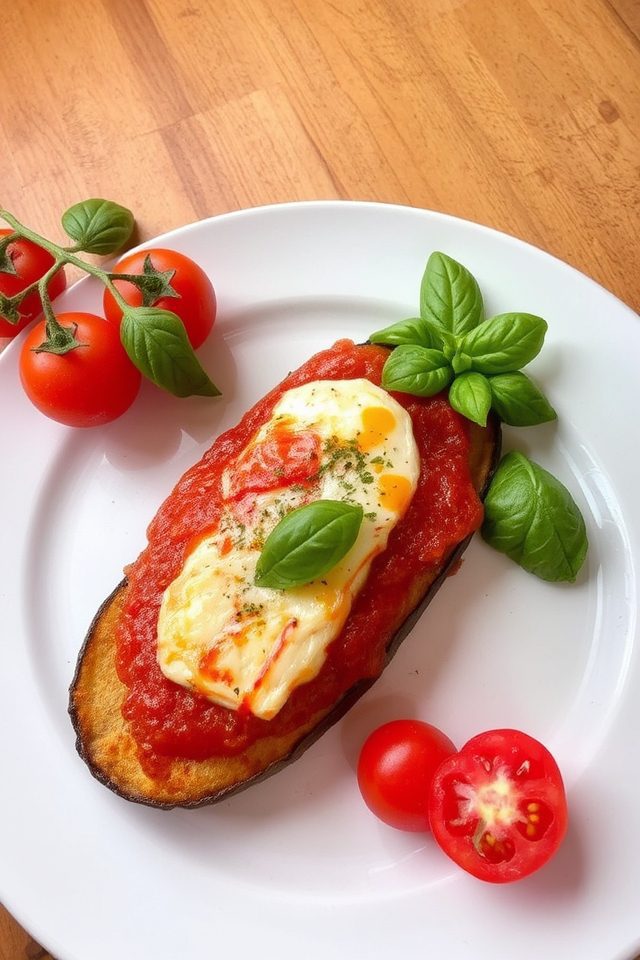 eggplant with fresh tomatoes