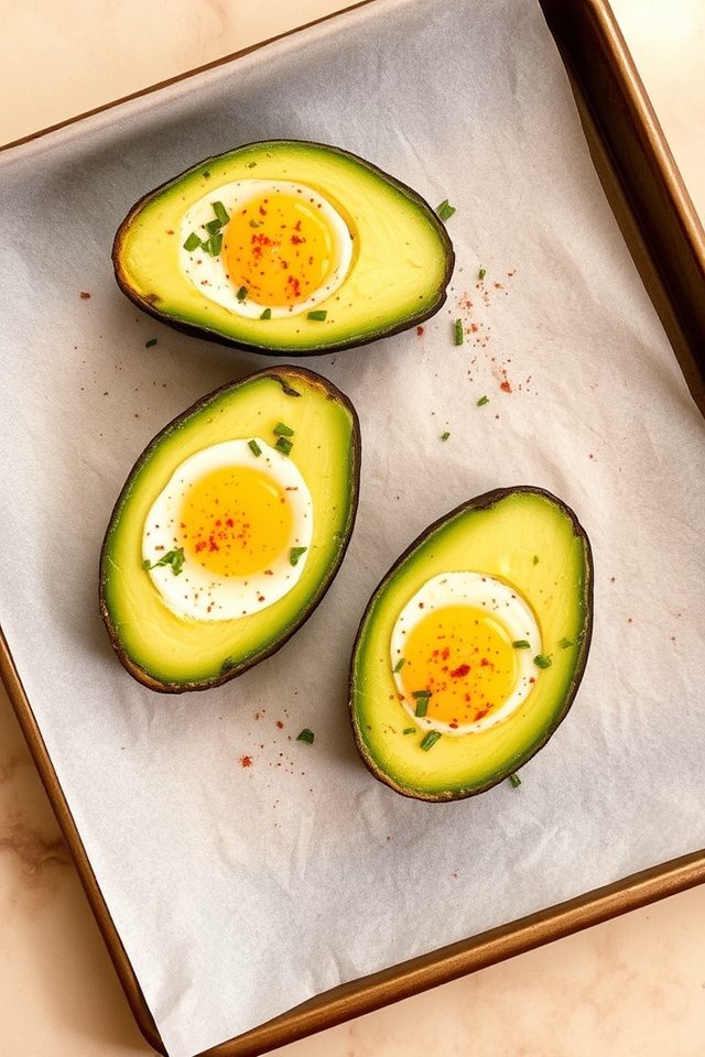 eggs baked in avocado