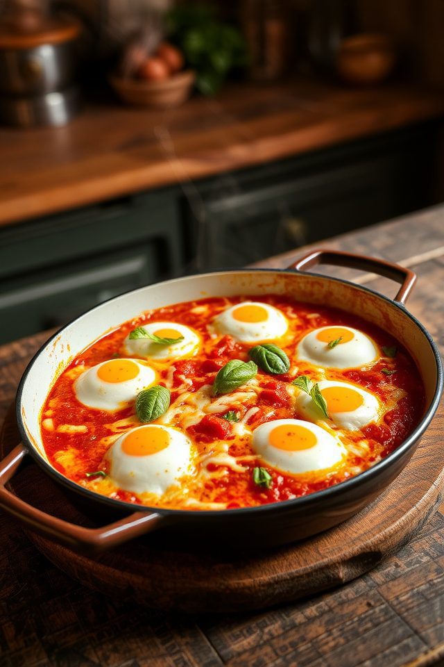 eggs baked in tomato