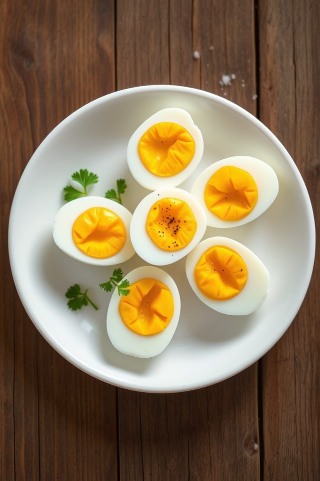 eggs cooked in shell