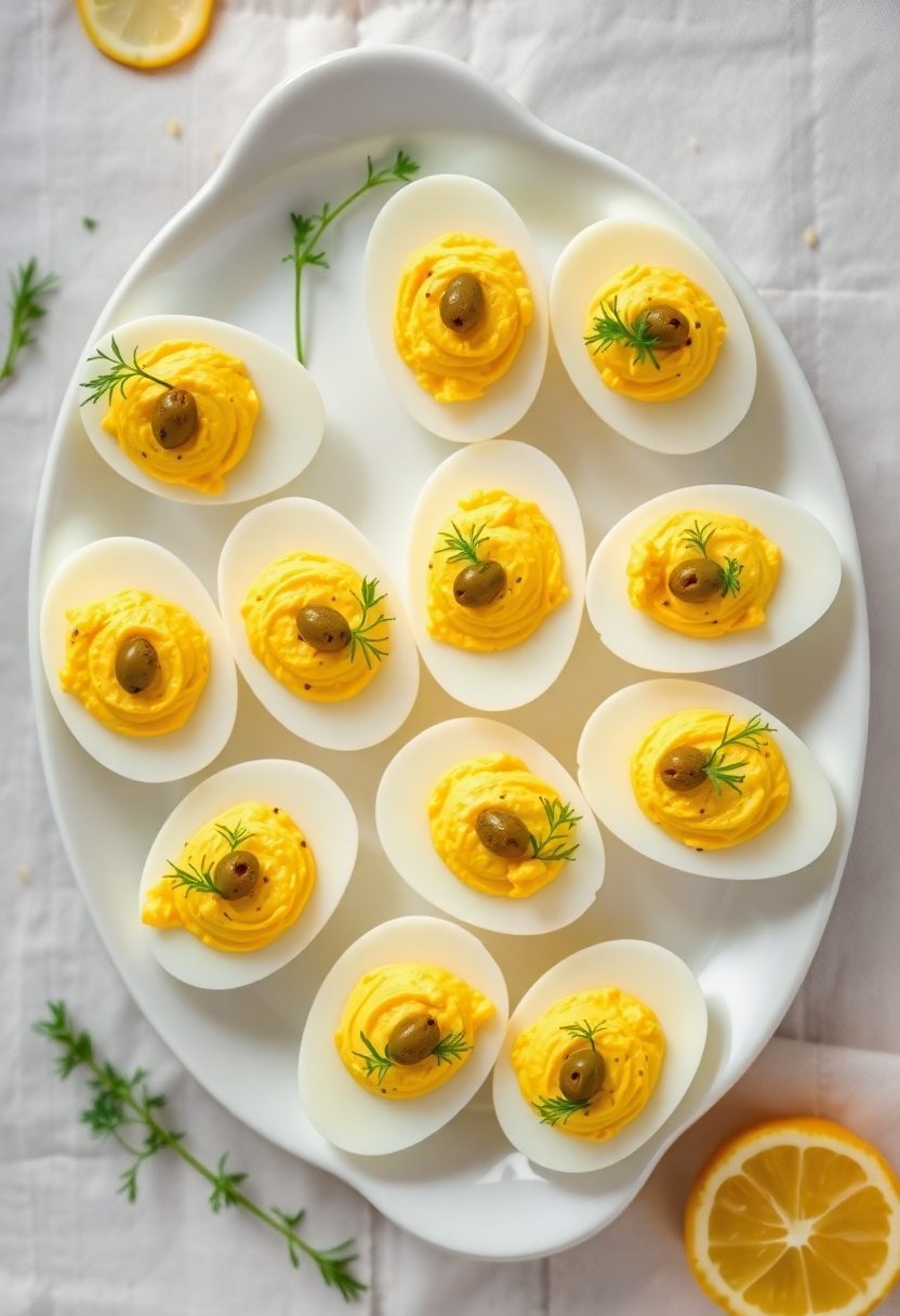 eggs dill capers deviled