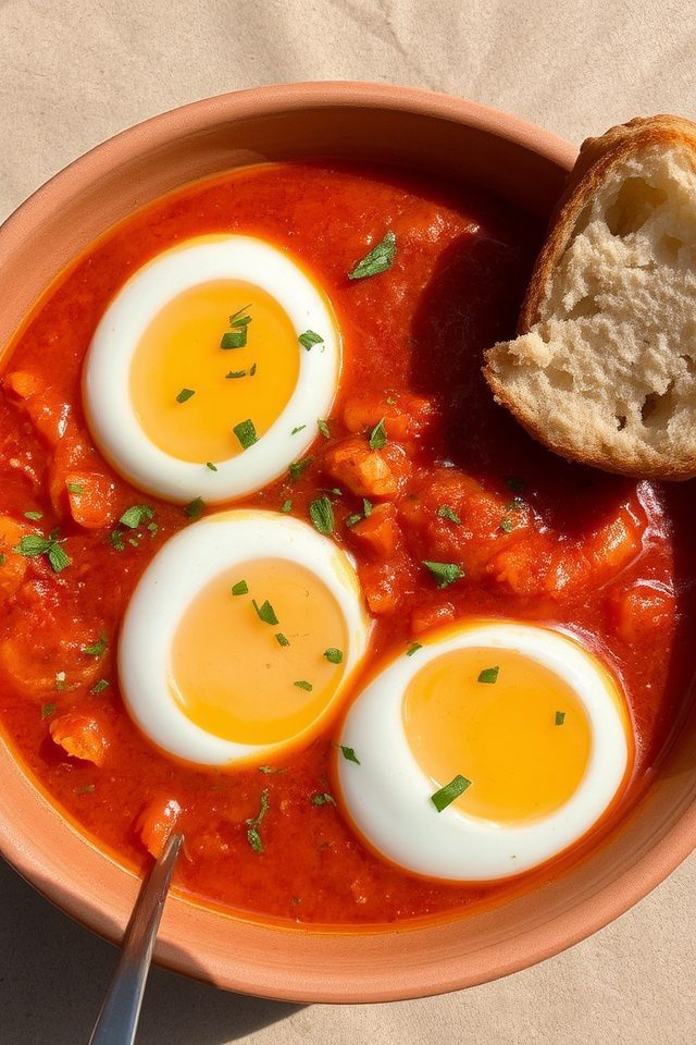 eggs in spicy sauce