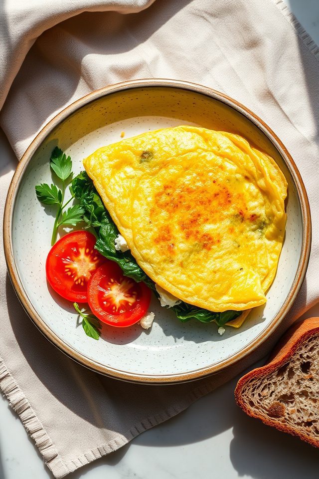 eggs spinach feta cheese