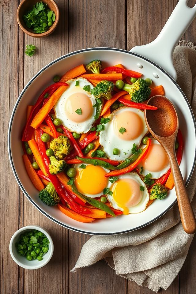 eggs vegetables quick stir fry