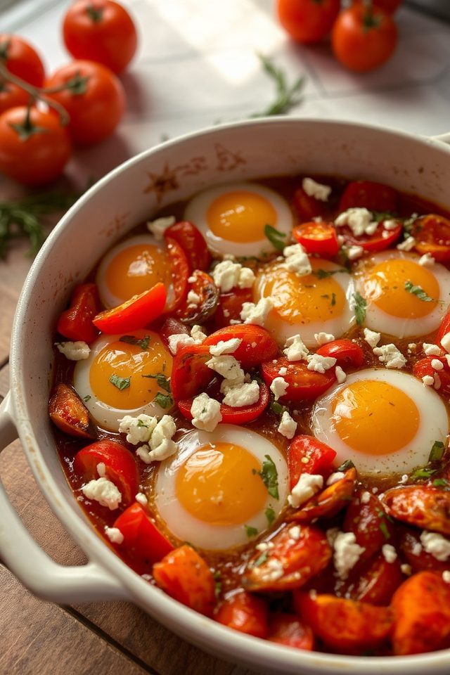 eggs with roasted tomatoes