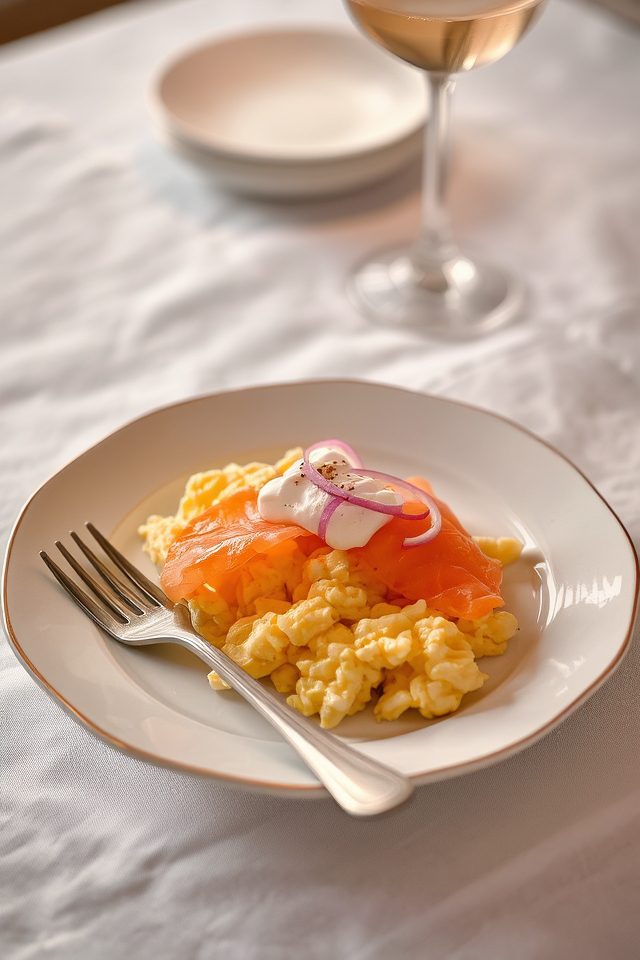 eggs with smoked salmon