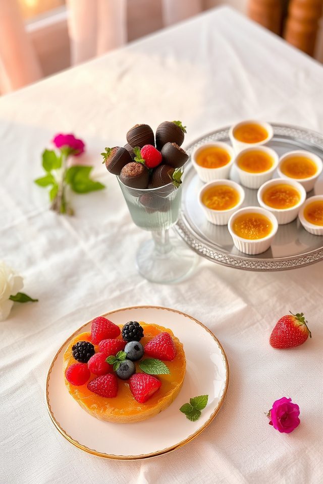 elegant desserts for dinner
