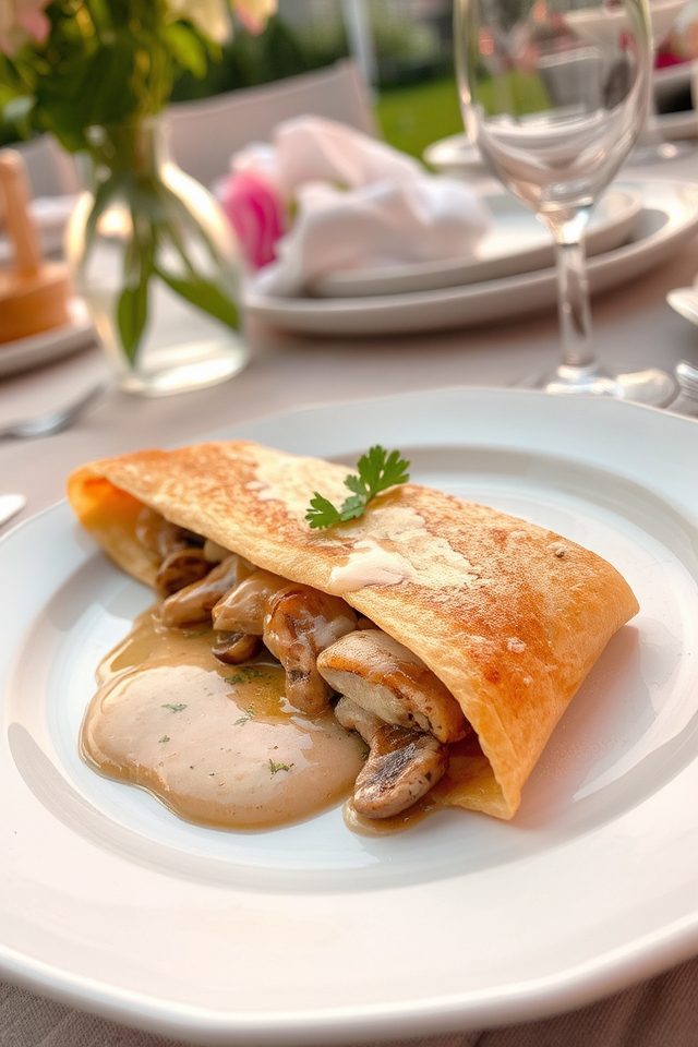 elegant french crepe dish