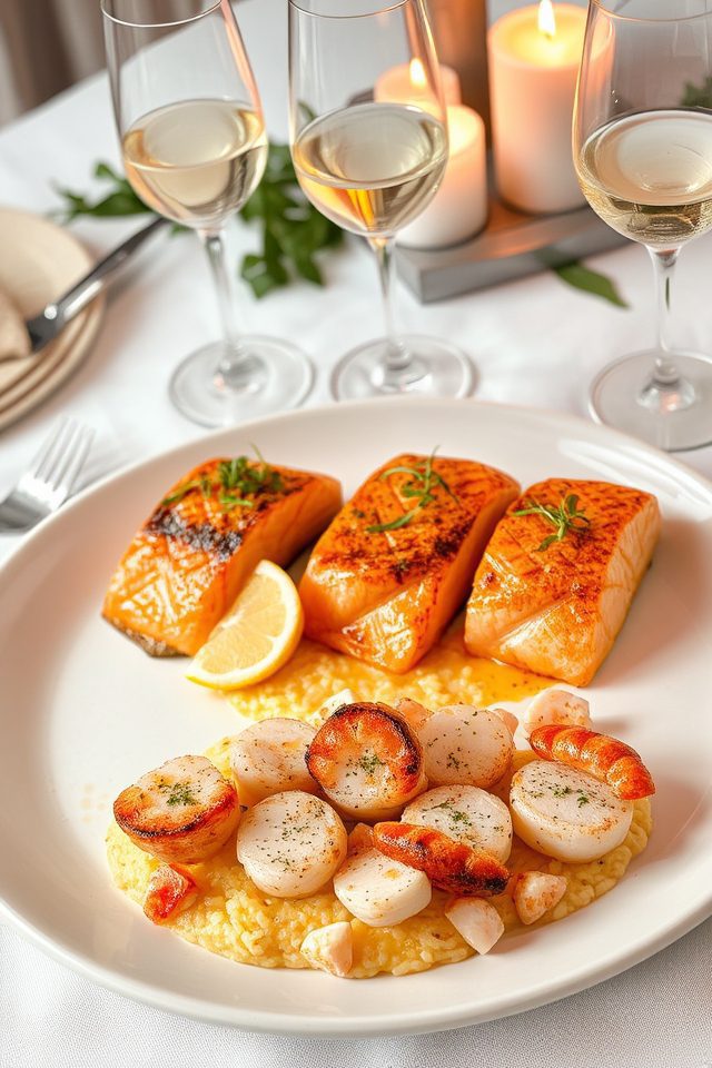 elegant seafood dinner options