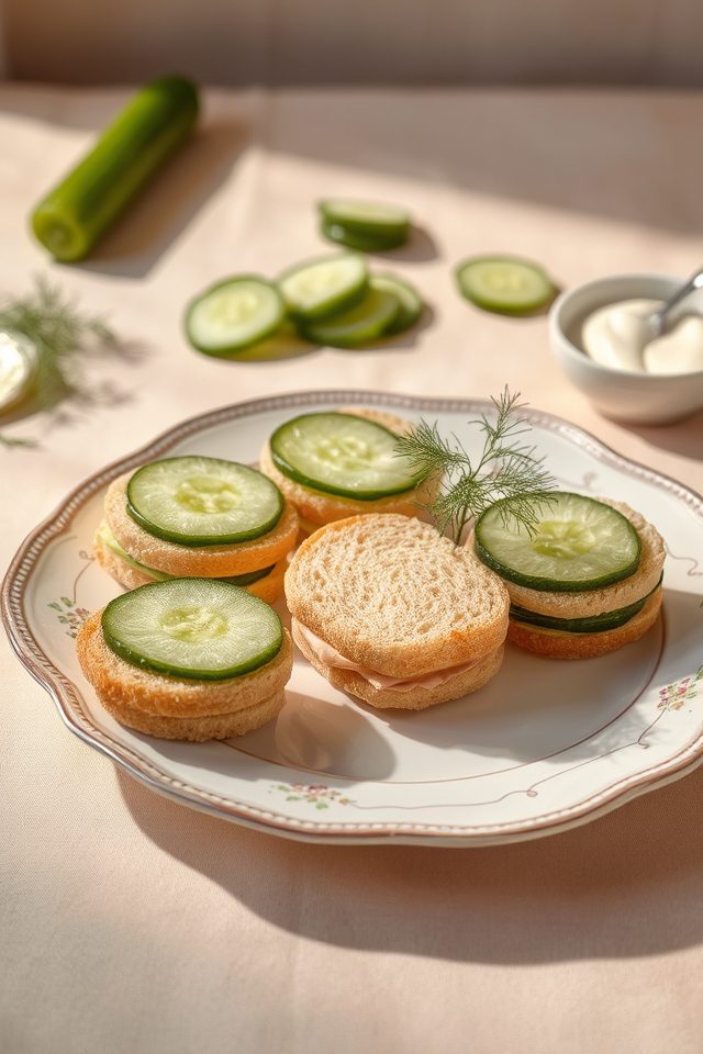 elegant tea party snacks
