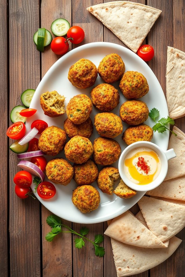 falafel baked with tahini