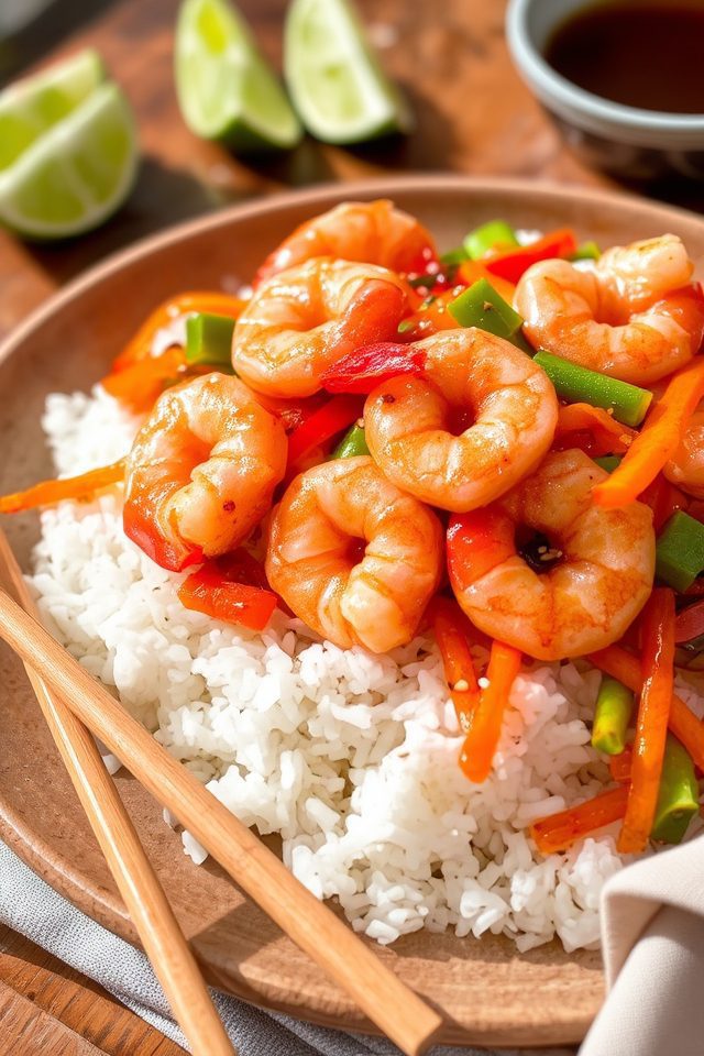 fast healthy shrimp dinner