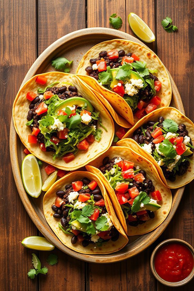 fast vegetarian taco recipe