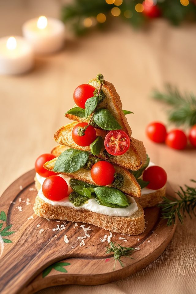 festive christmas tree appetizer