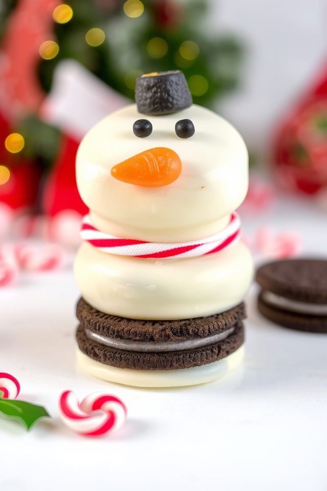 festive holiday oreo treats