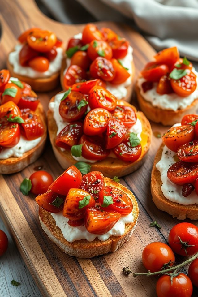 feta tomato crostini recipe