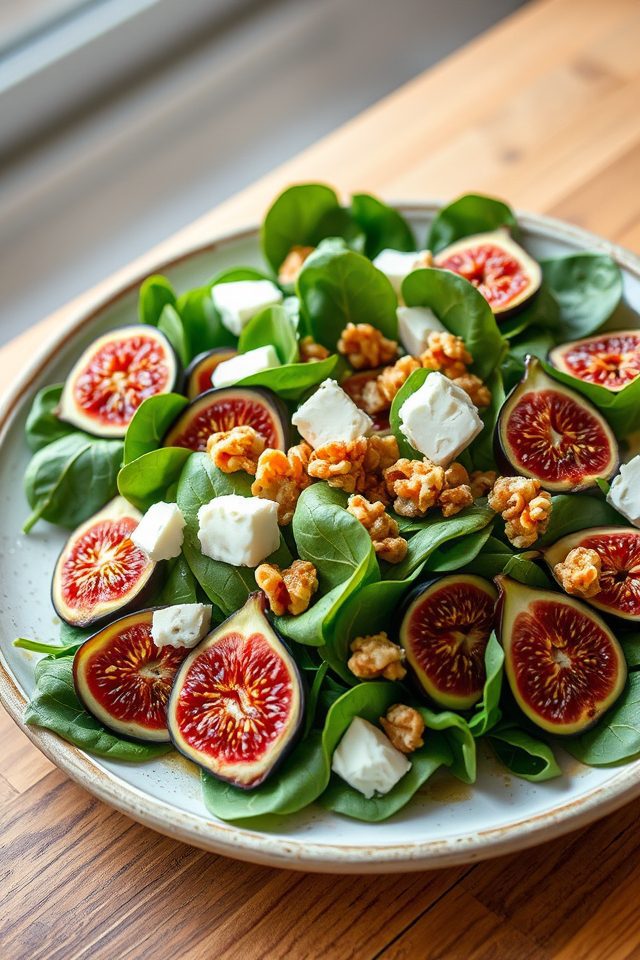 fig goat cheese salad