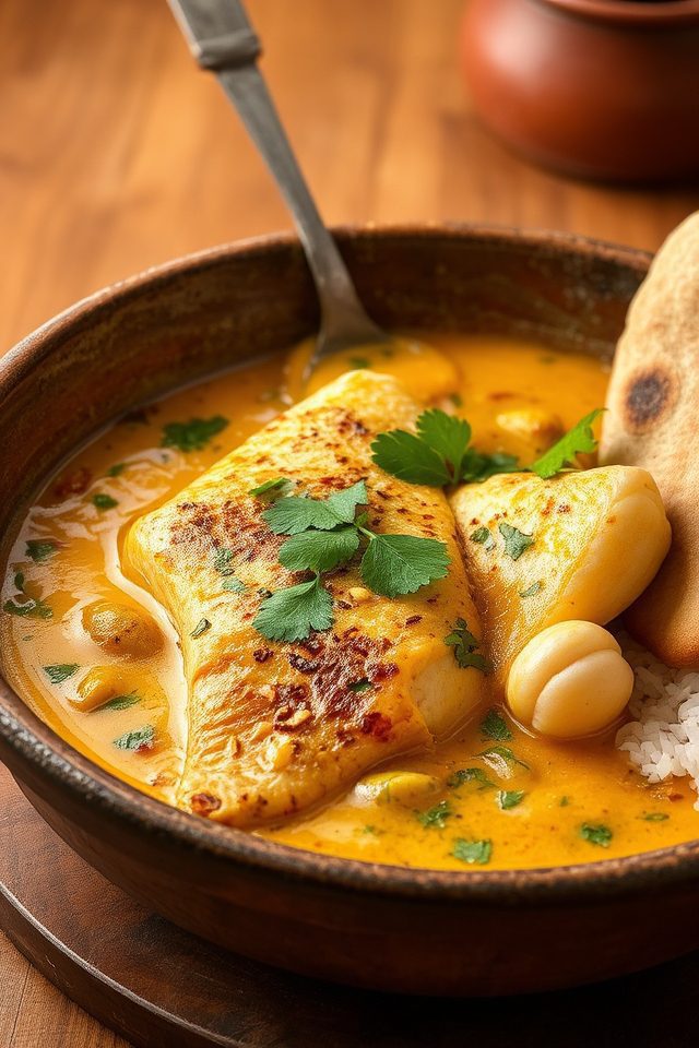 fish curry with coconut