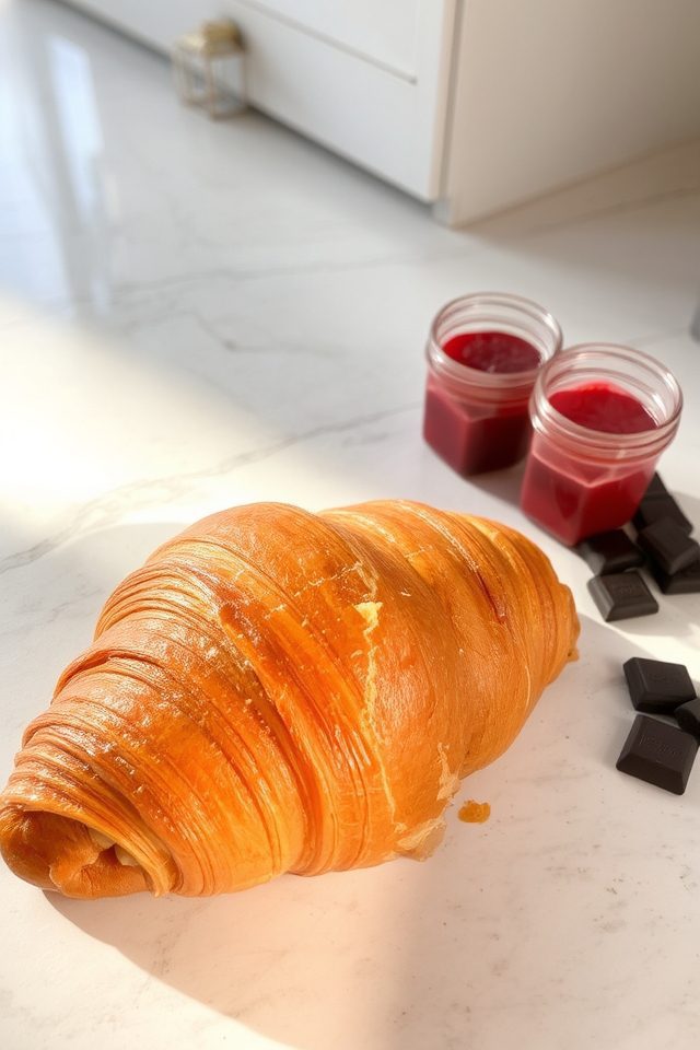 flaky layers of butter