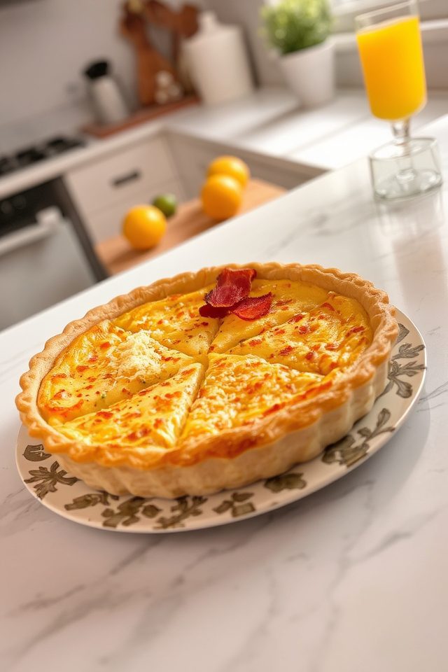 flaky pastry breakfast dish