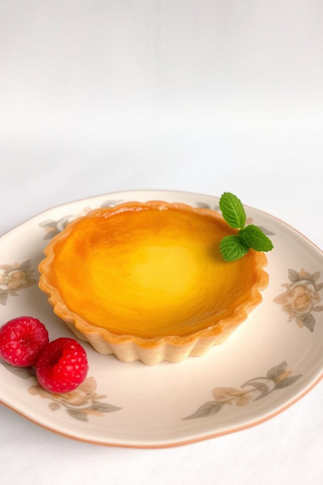 flaky pastry golden custard