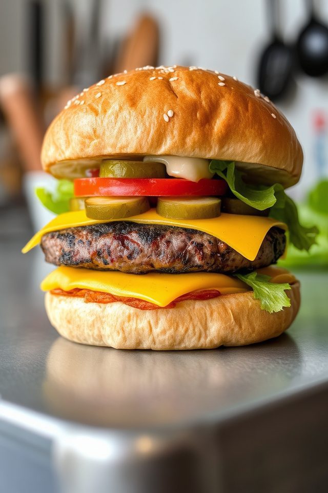 flame grilled beef sandwich