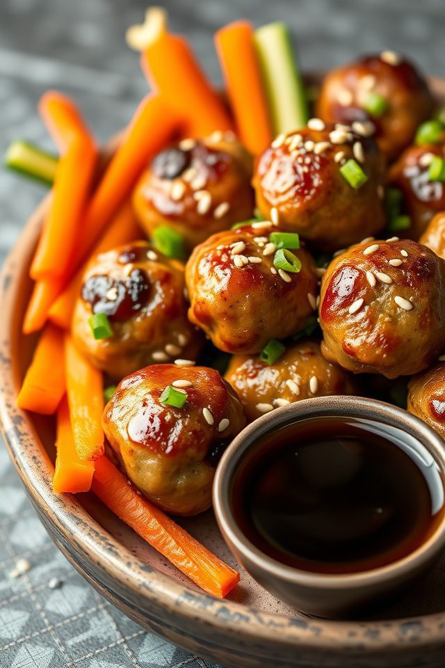 flavorful asian chicken meatballs
