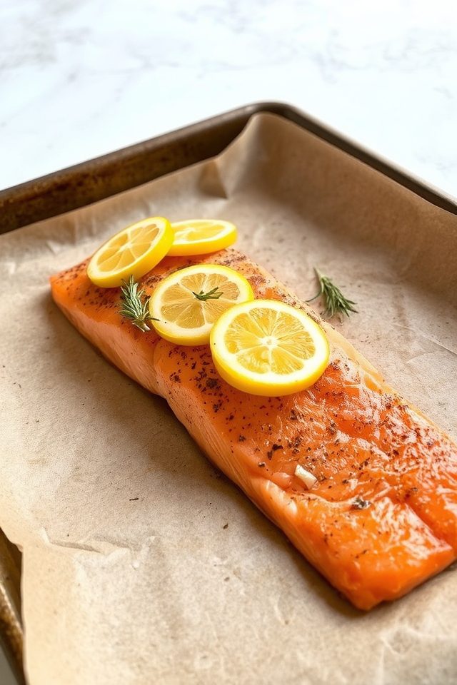 flavorful baked salmon dish