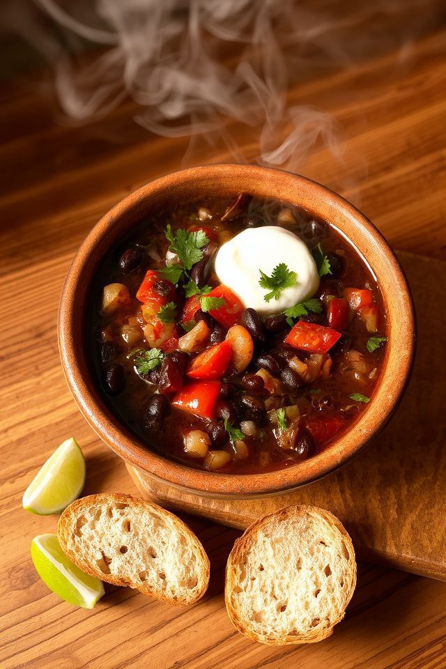 flavorful black bean soup