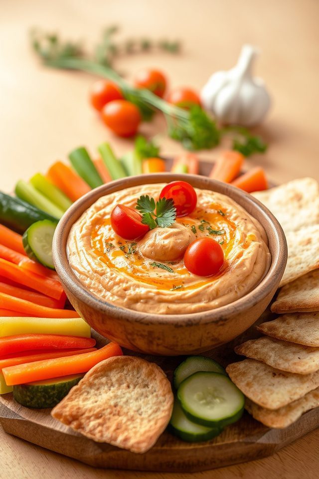 flavorful healthy garlic dip