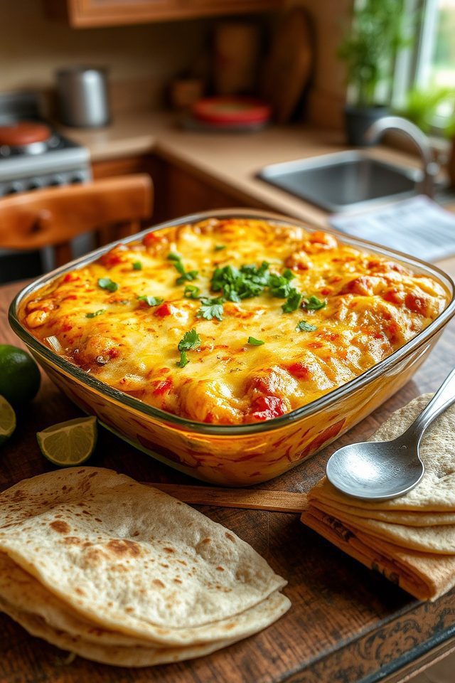 flavorful mexican chicken casserole