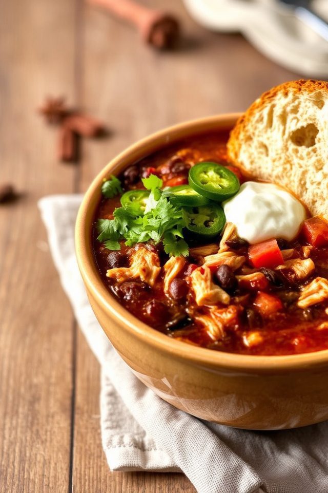flavorful spicy turkey chili