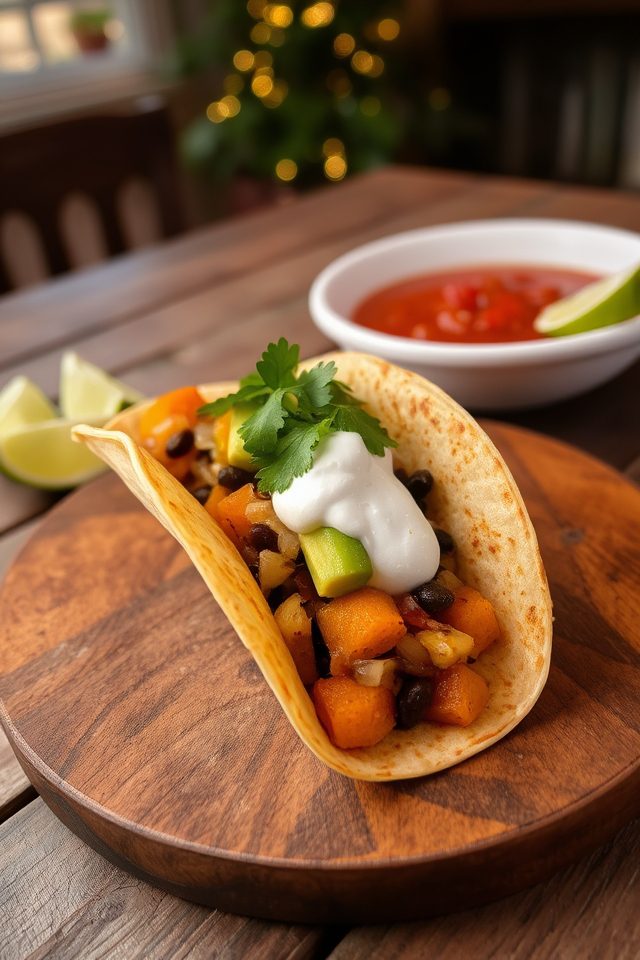 flavorful vegan taco option