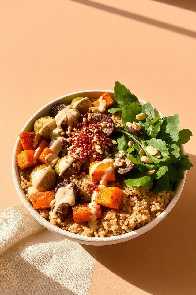 flavorful vegetarian quinoa bowl
