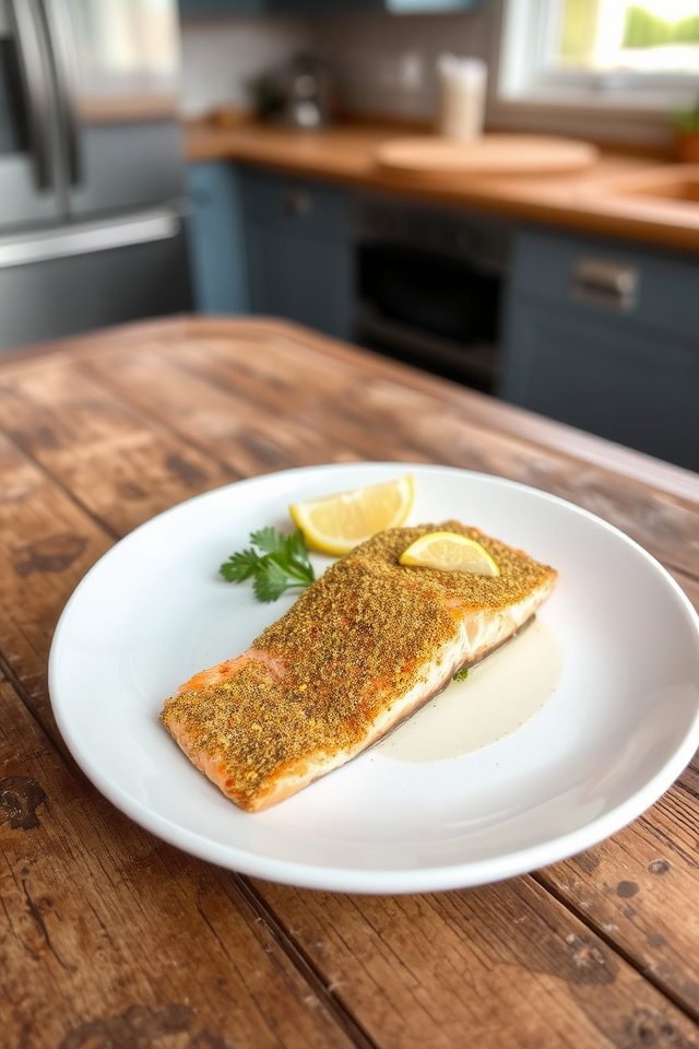 flavors of zaatar salmon