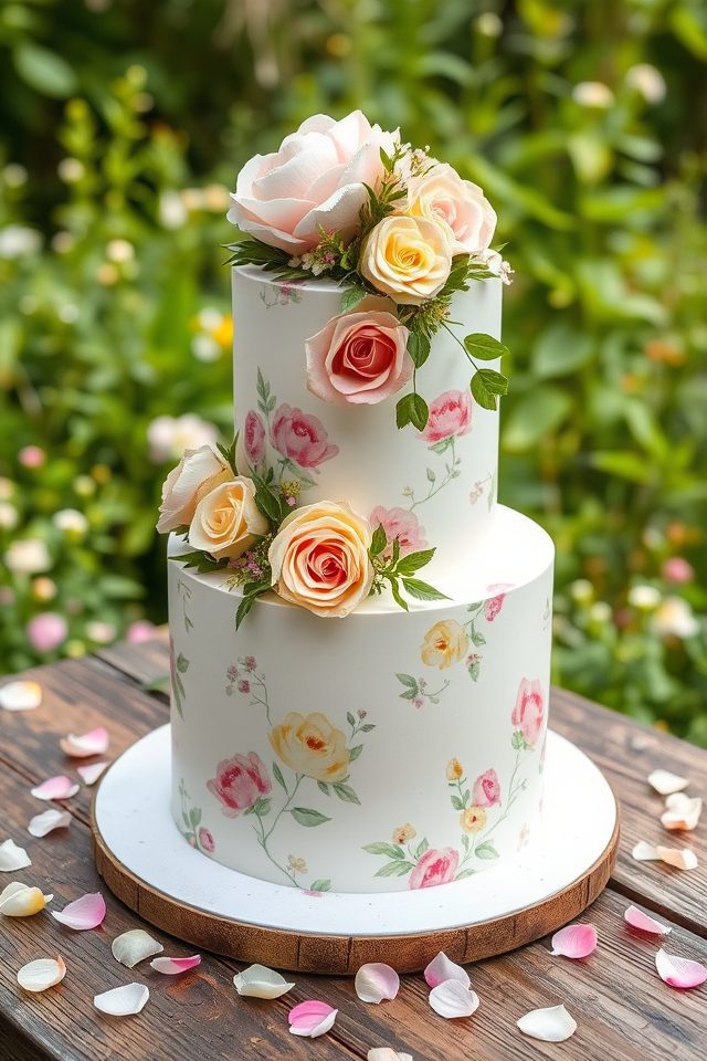 floral pastel celebration dessert
