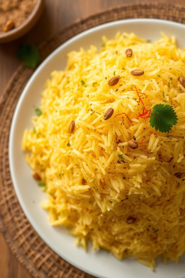 fluffy indian basmati rice
