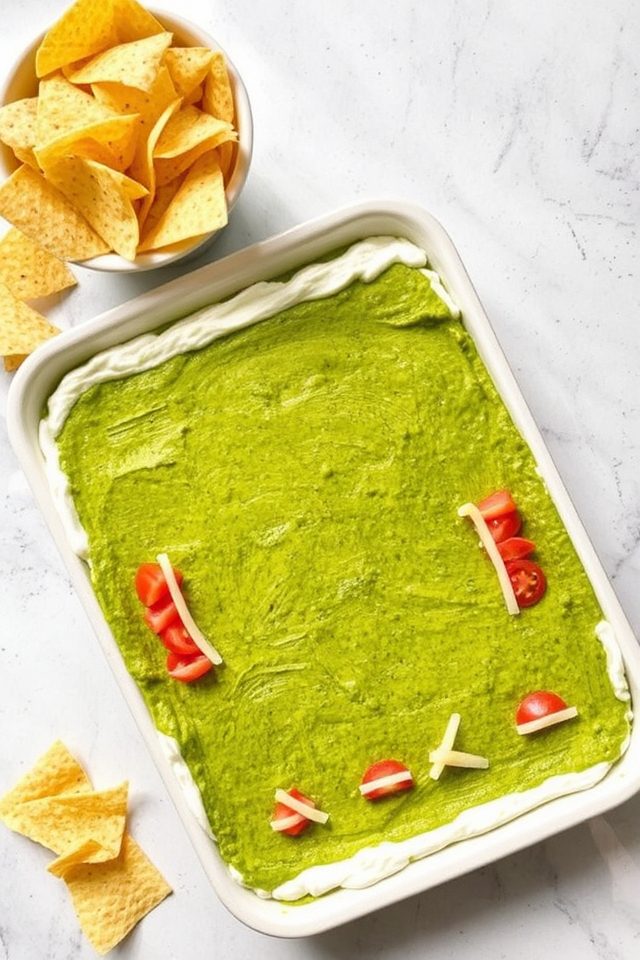 football field snack dip