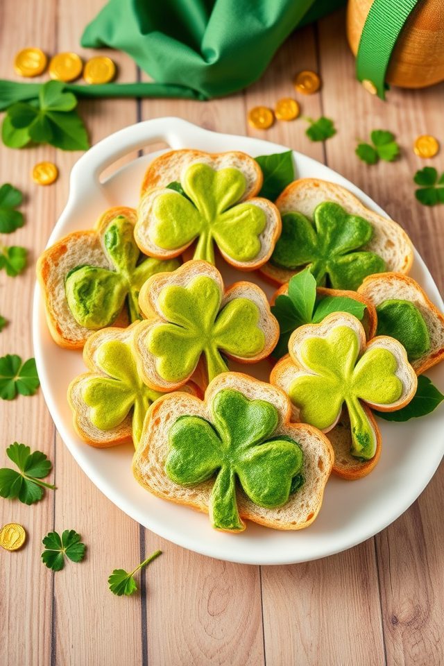 four leaf clover sandwiches