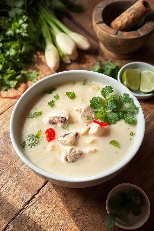fragrant creamy coconut broth