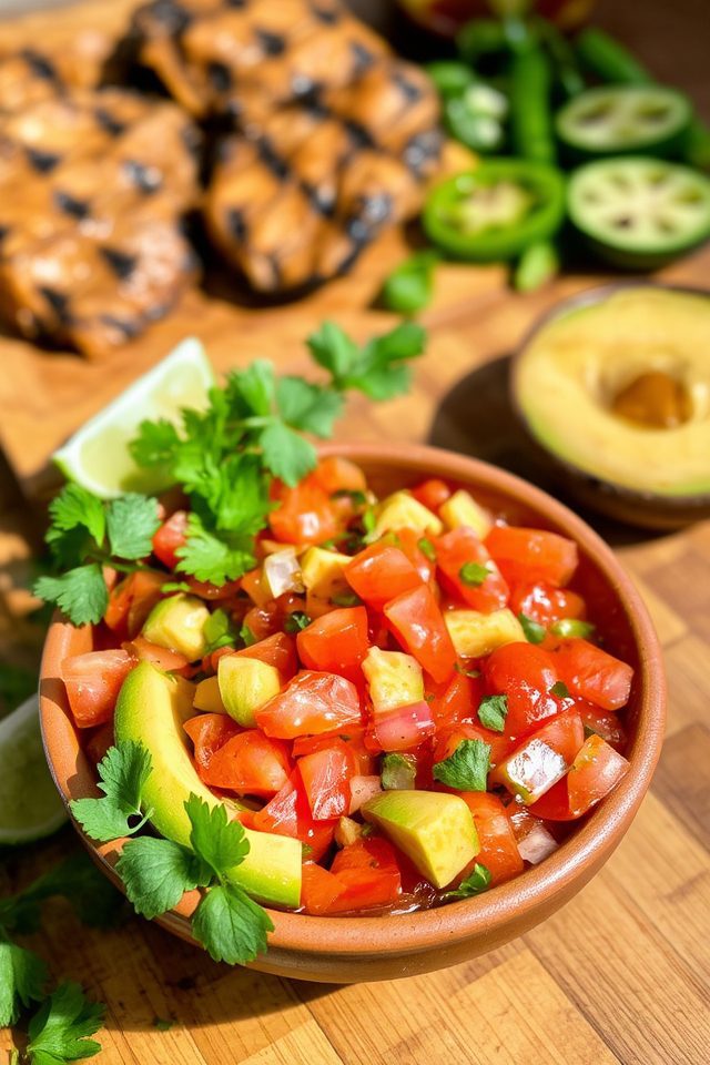 fresh and creamy salsa