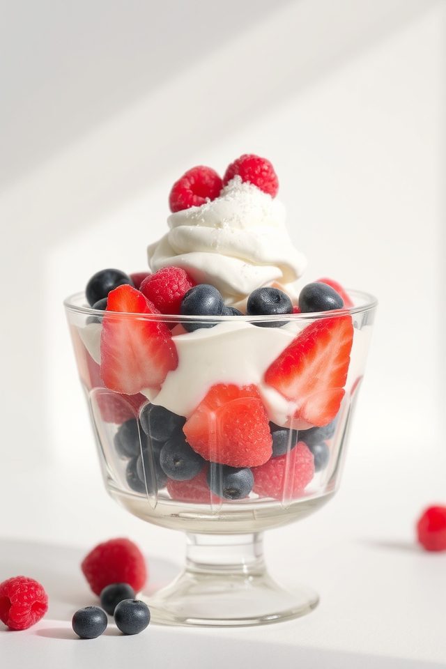 fresh berries summer dessert