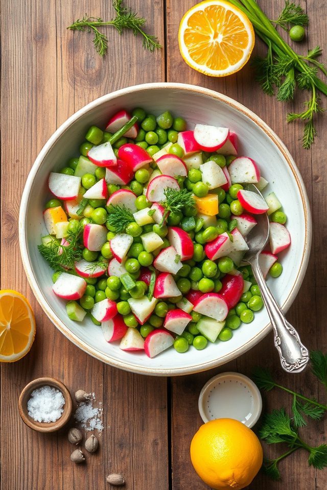 fresh chopped vegetable salad