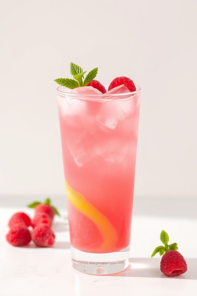 fresh fruit enhances drink