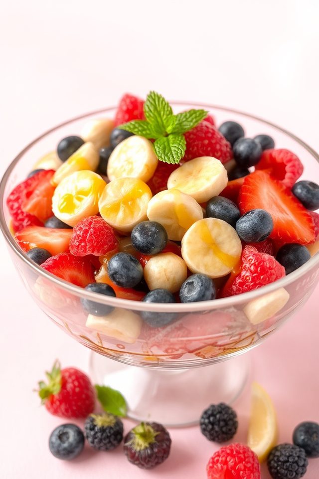 fresh fruit lemon salad