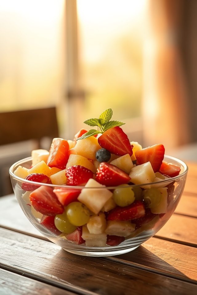 fresh fruit light dessert