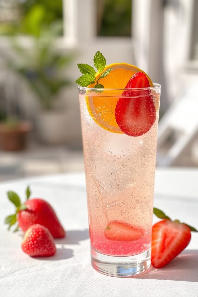 fresh fruit warm drinks