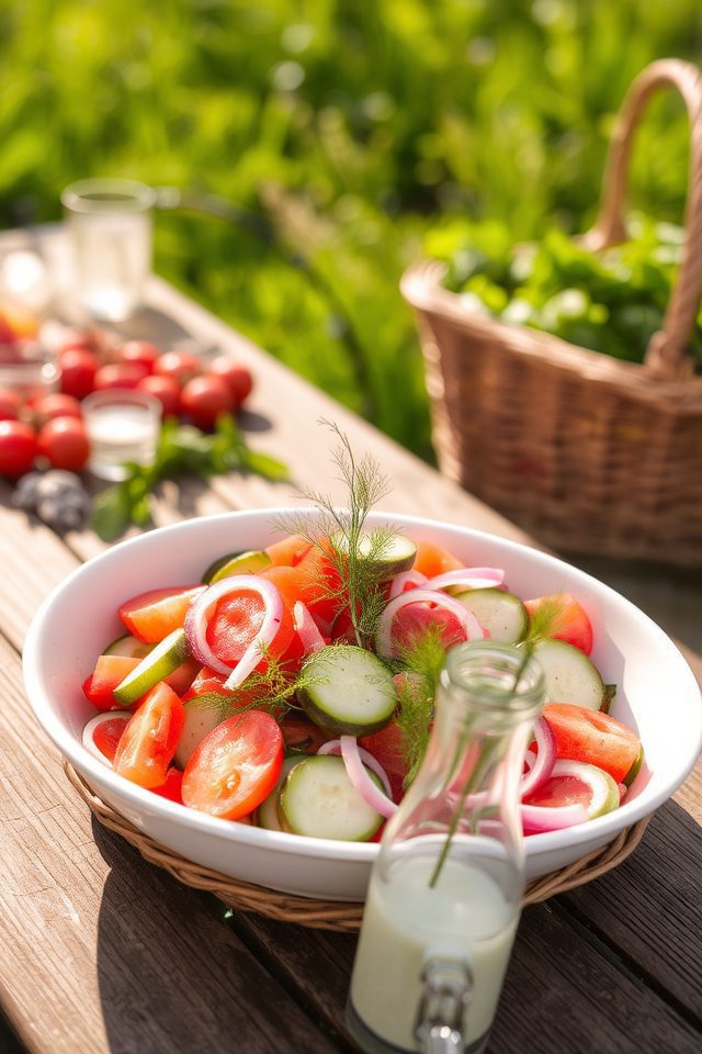 fresh garden summer salad